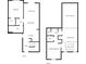 Complete floor plan showing both levels of the home, including living spaces and bedrooms at 210 Cottonwood Creek Cir, Canton, GA 30114