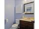 Cozy powder room boasts elegant vanity, decor, and fixtures at 211 Parc Dr, Canton, GA 30114