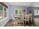 Sunlit dining area boasts a charming table set, large windows, and elegant decor at 211 Parc Dr, Canton, GA 30114