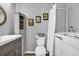 This lovely bathroom includes a tub, a sleek vanity, and a modern toilet, combining style and functionality at 3910 Meeting St, Duluth, GA 30096