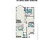 Second floor floorplan featuring bedrooms, primary closet, bath and office spaces, creating a functional living area at 2672 Brickell Square, Atlanta, GA 30341