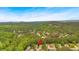 Scenic aerial view of a neighborhood nestled among lush trees and rolling hills with a blue sky at 10 Bayberry Ct, Acworth, GA 30101