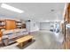 Finished basement with a cozy sitting area, shelving, and workout equipment at 10 Bayberry Ct, Acworth, GA 30101