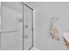 Bathroom featuring a glass enclosed shower, neutral paint, and vanity at 10 Bayberry Ct, Acworth, GA 30101