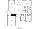 Detailed floor plan of a single-Gathering home showing the layout of rooms and total square footage at 10 Bayberry Ct, Acworth, GA 30101