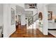 Bright foyer with hardwood floors and staircase at 2325 Manor Creek Ct, Cumming, GA 30041