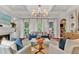 Bright living room with fireplace and large windows at 2325 Manor Creek Ct, Cumming, GA 30041