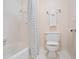 Bathroom with a shower/tub combo and tile flooring at 3102 Royal Troon, Woodstock, GA 30189