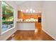 Eat-in Kitchen with views of the private backyard at 3102 Royal Troon, Woodstock, GA 30189