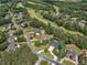 Aerial view of estate home; large lot and adjacent to the golf course at 219 Eagles Landing Way, Mcdonough, GA 30253