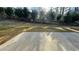 A spacious backyard featuring a concrete patio and a border of tall evergreen trees at 265 Sanctuary Dr, Lawrenceville, GA 30046