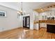 Open-concept dining room with hardwood floors and easy access to the kitchen at 2765 Prado Ln, Marietta, GA 30066