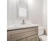 Clean bathroom with white marble countertop and updated faucet at 4935 Golden Sw Cir, Mableton, GA 30126