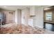 Eat-in kitchen leads to the entryway door and other rooms of the house at 4935 Golden Sw Cir, Mableton, GA 30126