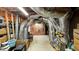 Spacious unfinished basement area with exposed ductwork, perfect for customization and ample storage at 7511 Biltmore Ln, Douglasville, GA 30135