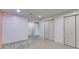 Bright bedroom offers plush carpet and playful patterned walls at 7511 Biltmore Ln, Douglasville, GA 30135
