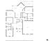 Floor plan showcasing the layout of the second floor of the home, including room dimensions at 7511 Biltmore Ln, Douglasville, GA 30135