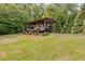 RV parking with protective cover surrounded by lawn and landscaping at 7511 Biltmore Ln, Douglasville, GA 30135