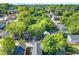 Charming neighborhood aerial view surrounded by lush trees with close proximity to local businesses at 802 Chestnut Nw, Atlanta, GA 30314