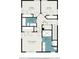 Second floor plan showing layout of bedrooms, baths, and hall at 802 Chestnut Nw, Atlanta, GA 30314
