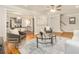 Spacious living room with hardwood floors and an open layout at 802 Chestnut Nw, Atlanta, GA 30314