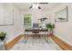 Home office with a modern desk, ceiling fan, and natural light at 802 Chestnut Nw, Atlanta, GA 30314