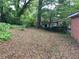 The backyard has mature trees providing shade at 2545 Saint Patrick Se St, Atlanta, GA 30317