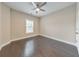 An empty bedroom, offering hardwood floors and a ceiling fan at 396 Summerhour St, Marietta, GA 30060