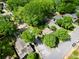 Aerial view of homes nestled among lush, mature trees on a quiet street in a suburban neighborhood at 511 Robinson Se Ave, Atlanta, GA 30315