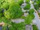 An aerial view of a charming home nestled among lush trees in a tranquil neighborhood at 511 Robinson Se Ave, Atlanta, GA 30315