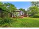 Backyard view of the deck and backyard, landscaped for privacy, with a lush green lawn, and space for recreation at 511 Robinson Se Ave, Atlanta, GA 30315