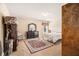 Bedroom showcasing area rug, wardrobe, and view from the window at 3621 Guinevere Trce, Douglasville, GA 30135