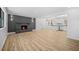 Spacious living room with a fireplace, recessed lighting, and an open floor plan at 897 Marie Sw Ln, Conyers, GA 30094