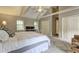 Spacious bedroom features neutral carpeting, vaulted ceilings and double closets for storage at 1160 Haven Brook Ne Way, Brookhaven, GA 30319