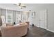 Inviting living room with large windows, modern decor, and hardwood floors at 20 Pine Canyon Sw Dr # 26, Atlanta, GA 30331