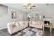 Stylish living room with modern furnishings, gray walls, and hardwood floors at 20 Pine Canyon Sw Dr # 26, Atlanta, GA 30331