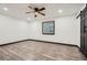 Serene bedroom with recessed lighting, ceiling fan, and modern trim at 11 Peyton Place Sw, Atlanta, GA 30311