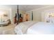Bright and airy main bedroom features neutral colors, walk in closets and private ensuite at 5650 Buckleigh Pointe, Suwanee, GA 30024