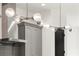 Modern kitchen lighting with gray cabinets at 2327 Mason Dr # D23, Atlanta, GA 30316