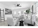 Well-lit living room featuring modern decor, contemporary furniture, and wood flooring at 3319 Stillwood Ln, Hapeville, GA 30354