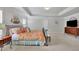 Bright main bedroom featuring trey ceiling, neutral carpet and large windows at 4050 Pleasant Woods Dr, Cumming, GA 30028