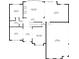 Detailed floor plan showcasing the layout of the first floor, including the kitchen and living spaces at 4525 E Point Dr, Cumming, GA 30041