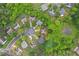 Aerial view showcases a community with lush greenery, cul-de-sacs, and well-maintained homes at 508 Canton Ct, Canton, GA 30115
