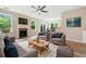 Inviting living room with comfortable seating, fireplace, and access to an open dining area at 508 Canton Ct, Canton, GA 30115