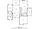 Detailed floor plan showcasing the layout of the first floor, including the primary bedroom and kitchen at 1686 Brooks Farm Nw Dr, Acworth, GA 30101
