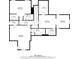 Second floor plan featuring multiple bedrooms, bathrooms, and walk-in closets, with detailed dimensions at 1686 Brooks Farm Nw Dr, Acworth, GA 30101