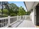 Spacious balcony offering views of the lush trees and backyard at 364 Glendale Ne Ave # B, Atlanta, GA 30307