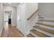 Hallway featuring wood floors, and white doors leading to other rooms at 364 Glendale Ne Ave # B, Atlanta, GA 30307