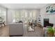 Bright living room with a fireplace, lots of natural light and comfortable seating at 364 Glendale Ne Ave # B, Atlanta, GA 30307