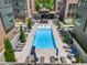 Aerial view of a community pool, showcasing a relaxing and modern outdoor space within the neighborhood at 1225 Chelsea Nw Cir, Atlanta, GA 30318